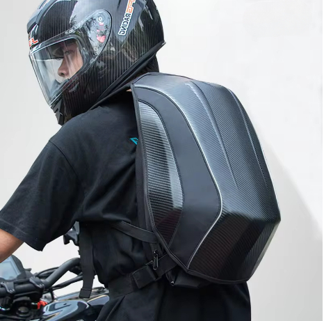 New Carbon Fiber Waterproof Ba - Motorcycle Gear Backpack ulasan dan harga
